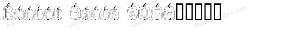 Bullet Balls AOE字体转换